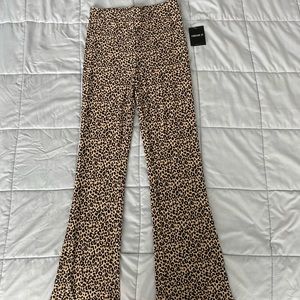 NWT Cheetah print flare leggings!